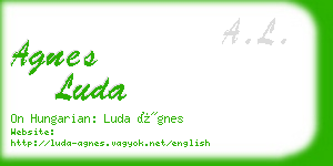 agnes luda business card